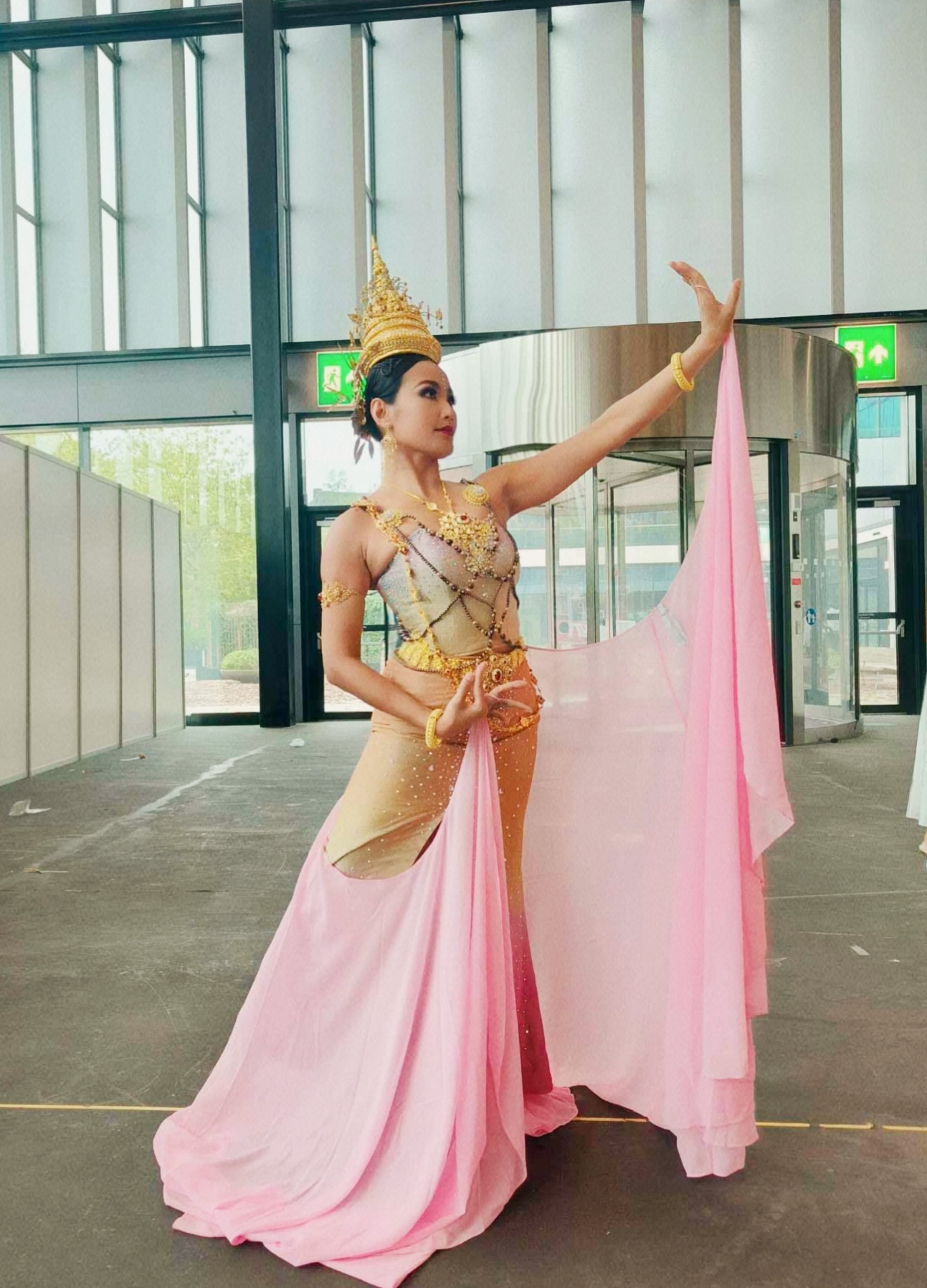 Ratchaneekorn performing Thai dance